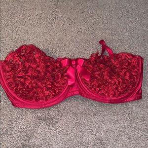 Sexy Red Lace Bra
